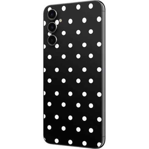 Black and White Polka Dots Galaxy A14 5G Skin